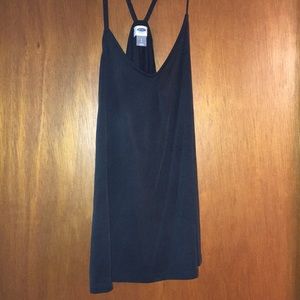 Loose flowing black tank